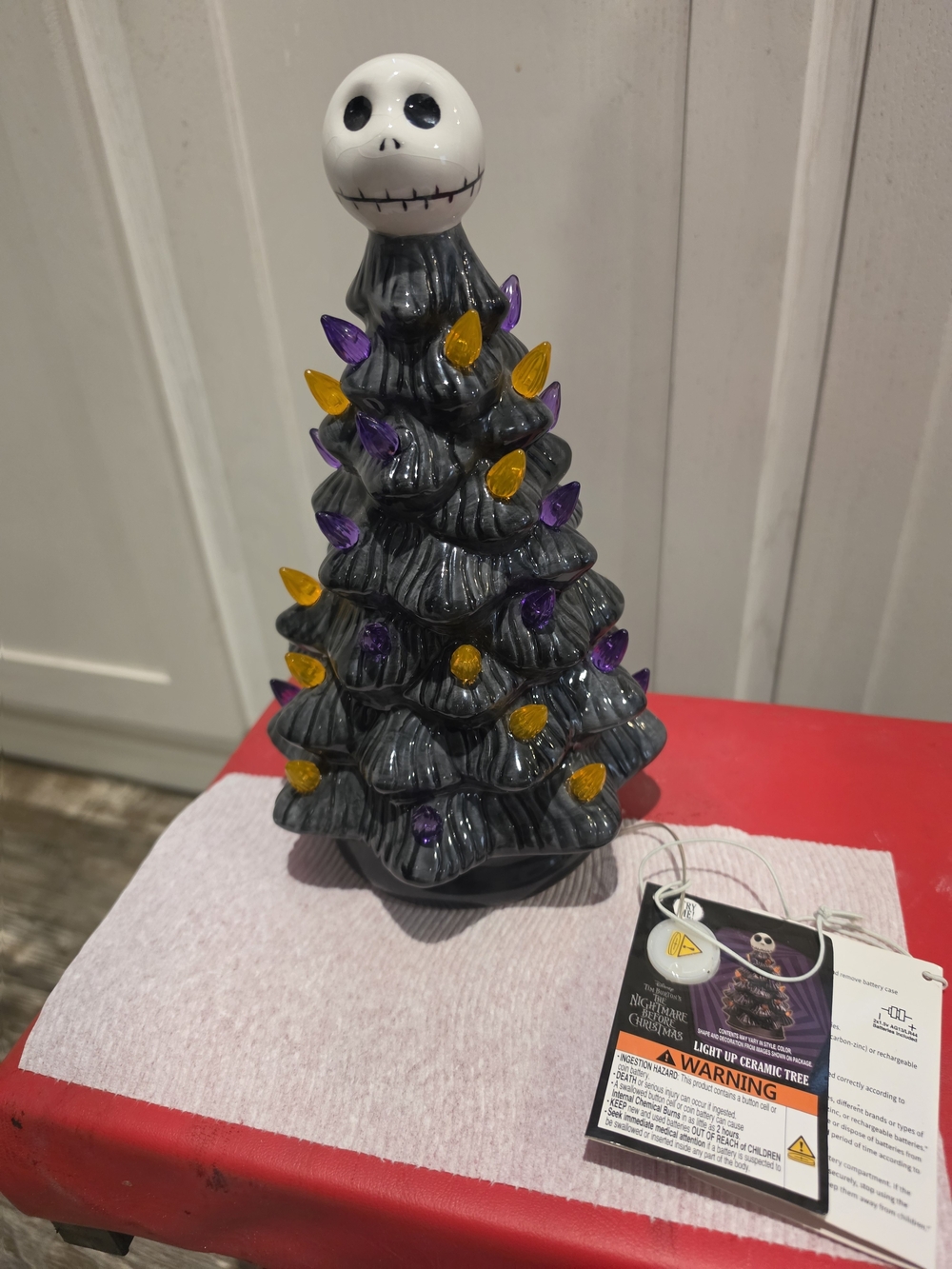 The Nightmare Before Christmas Jack Skellington Ceramic Tree